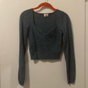 Aritzia Wilfred sweater crop top